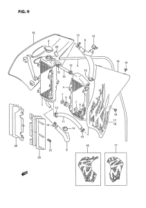 RM250 Радиатор