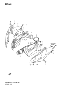 GSX-R600 Всасывающий патрубок  /  глушитель