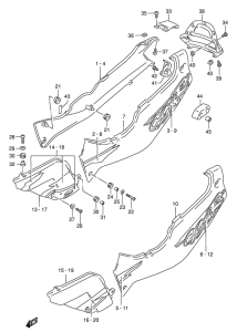 GSX-R1100 Обтекатель задний