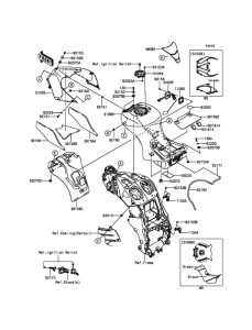ZX1400 Топливный бак