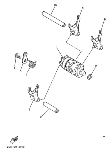 YZ250 Shift cam. fork