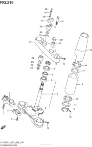 VL1500B Steering Stem (Vl1500L4 E03)