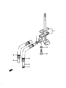 RG125 Топливный кран