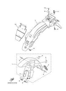 YBR125ESD Крыло