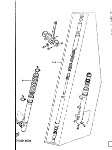 TDR125 Передняя вилка