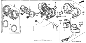 CB900F Спидометр