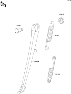 ZR550 Подножка
