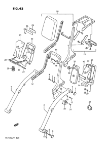 VS750 Ручка пассажира