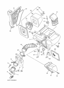TTR125L Впускная система