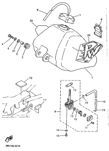 PW80 Топливный бак