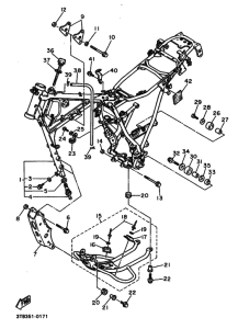 XT600E Frame comp