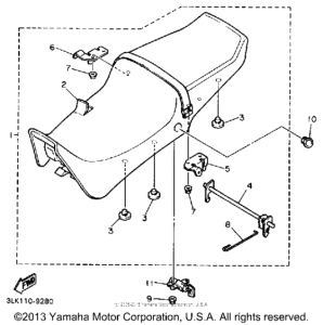 FZR1000WC Сиденье