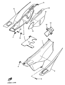 XT600K Боковые обтекатели