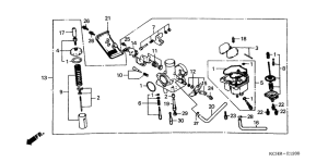 CG125 Carburetor assy