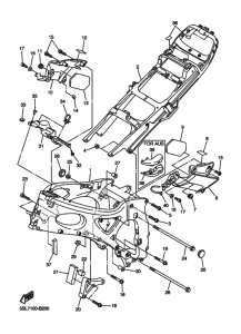 YZF-R6S Frame comp
