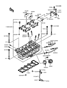 ZX400 Головка цилиндров