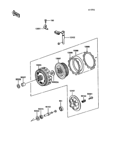 KL650 Сцепление