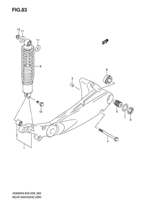 AN650 (ABS) Маятник задний