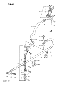 DR250 Задний тормозной цилиндр