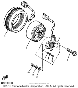 XJ700XN Генератор