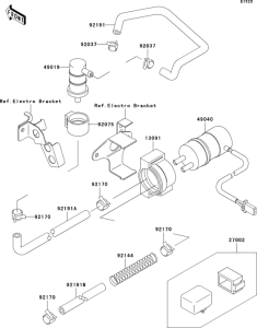 ZX750 Топливный насос
