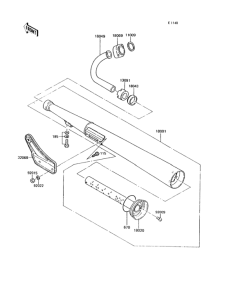 KH125 Глушитель