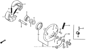 XL100S Задний тормоз