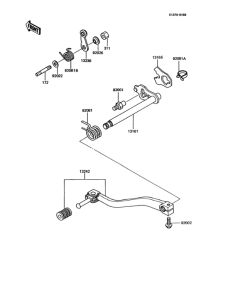 KMX125 Механизм переключения передач
