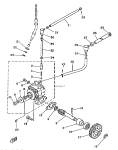 DT125MX Масляный насос