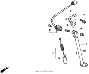 CBR900RR Подножка
