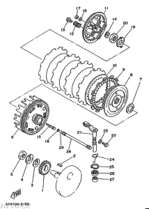 XT250 Сцепление
