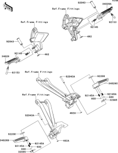 ZR1000 Подножки