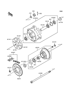 KL110 Заднее колесо и цепь