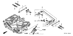 ST1300 Throttle body (comp.)