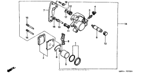 CR80RB Передний суппорт