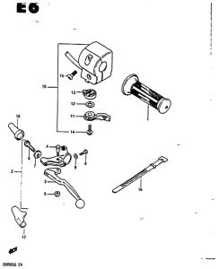 GS850 Left handle switch