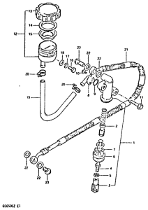 GS650 Задний тормозной цилиндр