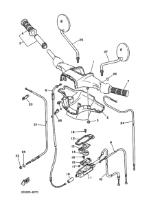 V80 ｽﾃｱﾘﾝｸﾞﾊﾝﾄﾞﾙ･ｹｰﾌﾞﾙ