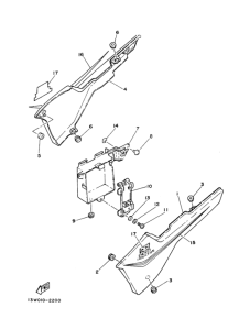 RZ125 Боковая крышка
