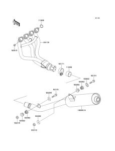 ZX900 Глушитель
