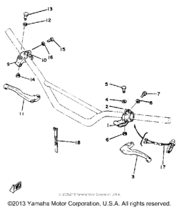 YZ465H Handle switch - lever