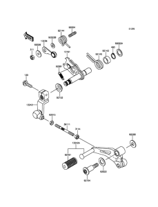 BR250 Механизм переключения передач