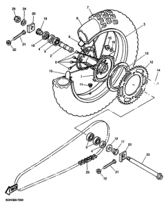 TT600R Переднее колесо