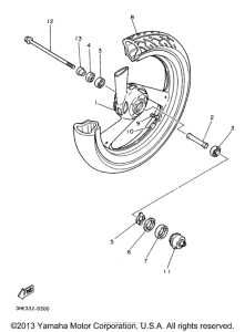 FZR600RH Переднее колесо