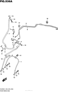 DL650X (ABS) Передние тормозные трубки
