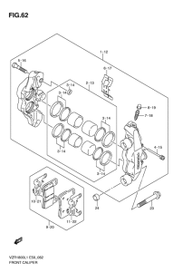 VZR1800 Передний суппорт