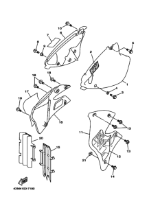 YZ125J YZ125 Боковая крышка