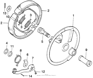 MT250 Передний тормоз