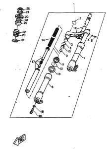 CW50RS Вилка передней оси