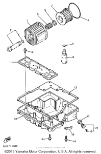 FZR1000U Маслянный фильтр